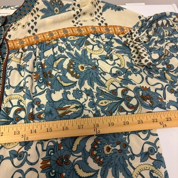 Anthropologie Floral Button Down Top Women’s Size Small - Picture 12 of 13